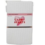 Wholesale - 1pk GIRLS IVORY HWT RIB SOCKS SIZE 9-11, UPC: 730838918436